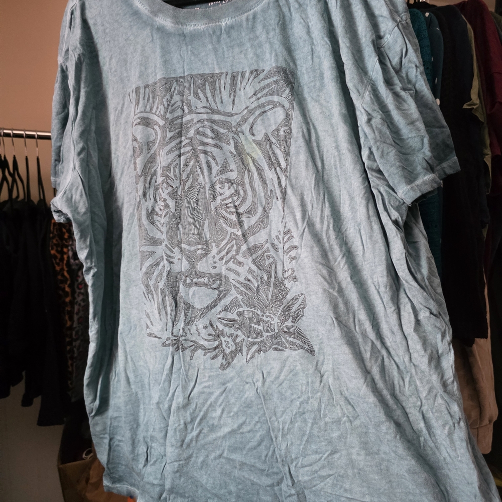 Torrid Gray Tiger Graphic Tee